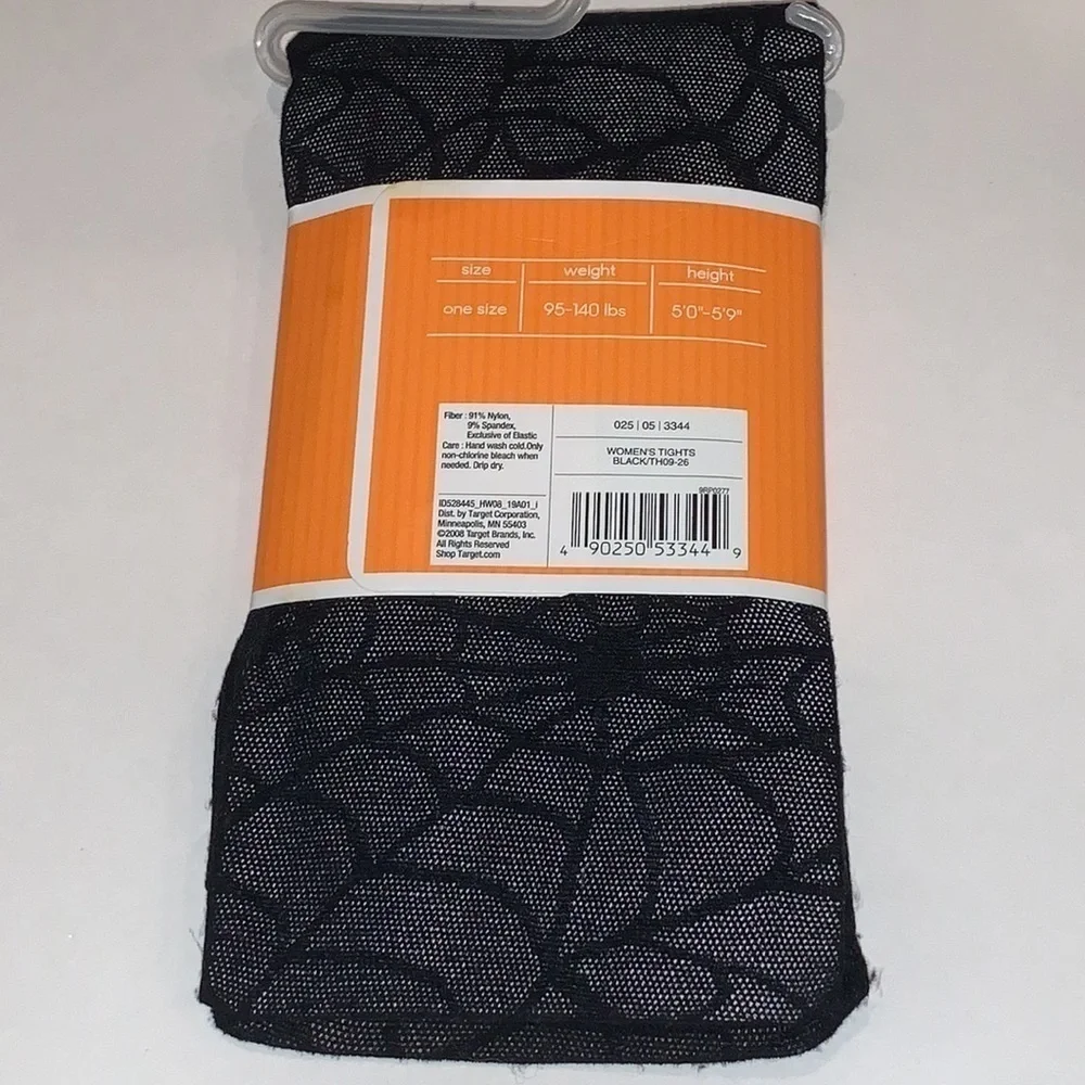 Vintage Spiderweb Tights Black New witchy goth horror vamp punk Halloween